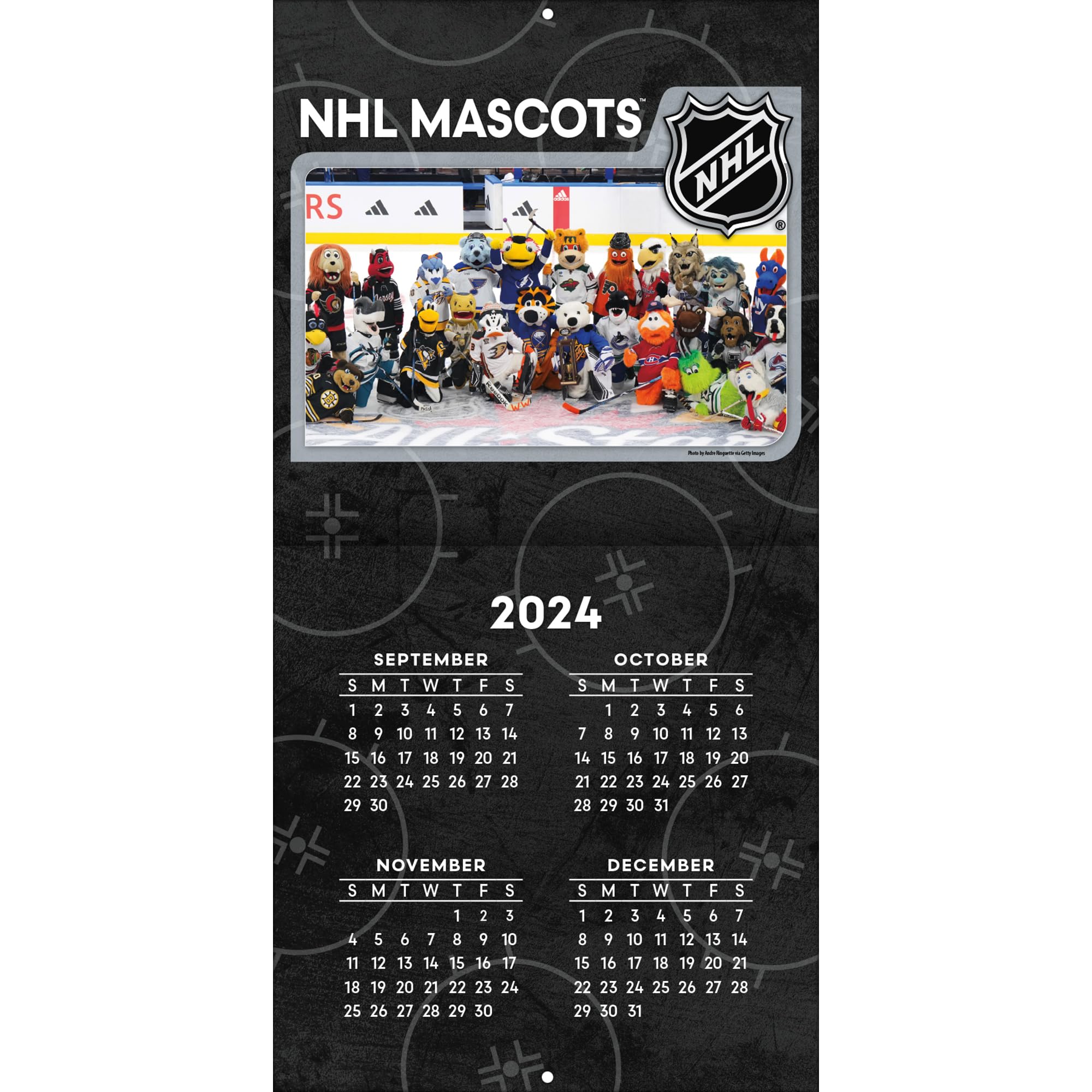 Amazon.com: TURNER SPORTS NHL Mascots 2025 Mini Wall